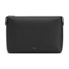 Women's System Zipper Pouch Insert In Black | Size: Large | Pebbled Leather By Cuyana