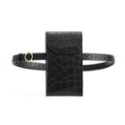 Women's Convertible Belt Bag In Black | Croc-embossed By Cuyana