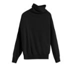 Women's Turtleneck Sweater In Black | Size: Large | Single-origin Cashmere By Cuyana