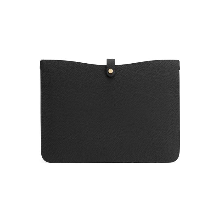 Women's System Laptop Sleeve In Black | Size: 13 | Pebbled Leather By Cuyana