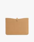 Women's System Laptop Sleeve In Biscuit | Size: 13 | Pebbled Leather By Cuyana