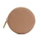 Women's Circle Pouch Add-on In Cappuccino | Pebbled Leather By Cuyana