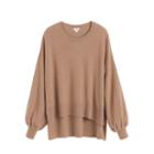 Women's Open Side Sweater In Camel | Size: S/m | Single-origin Cashmere By Cuyana