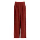 Women's Silk Wide-leg Pant In Dark Rust | Size: Large | Crepe De Chine Silk By Cuyana