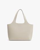 Women's System Tote Bag In Light Stone | Size: 13 | Pebbled Leather By Cuyana
