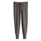Women's French Terry Tapered Lounge Pant In Dove Grey | Size: Medium | Organic French Terry By Cuyana