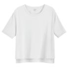 Women's Pima Cropped Tee In White | Size: Large | Organic Pima Cotton By Cuyana