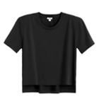Women's Padded Shoulder Tee In Black | Size: Large | Organic Cotton Modal Blend By Cuyana