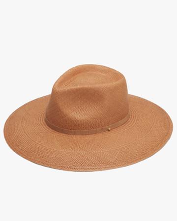 Women's Wide Brim Panama* Hat In Honey | Size: 57 | Toquilla Straw By Cuyana