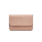 Women's Flap Cardholder In Soft Rose | Pebbled Leather By Cuyana