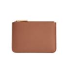 Women's Zero Waste Slim Leather Pouch In Beige | Smooth Leather By Cuyana