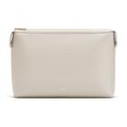 Women's System Zipper Pouch Insert In Light Stone | Size: Large | Pebbled Leather By Cuyana