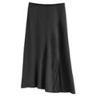 Women's Silk Asymmetrical Skirt In Black | Size: Large | 3 Ply Crepe Silk By Cuyana