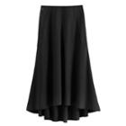 Women's Linen Flare Skirt In Black | Size: Small | Linen Blend By Cuyana