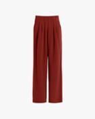 Women's Silk Wide-leg Pant In Dark Rust | Size: Medium | Crepe De Chine Silk By Cuyana