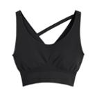 Women's Stretch Cropped Top In Black | Size: S/m | Recycled Polyamide Blend By Cuyana