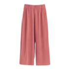 Women's Wide-leg Cropped Pant In Peony | Size: Large | Washable Silk By Cuyana