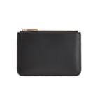 Women's Zero Waste Slim Leather Pouch In Black | Smooth Leather By Cuyana