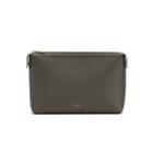 Women's System Zipper Pouch Insert In Dark Olive | Size: Small | Pebbled Leather By Cuyana