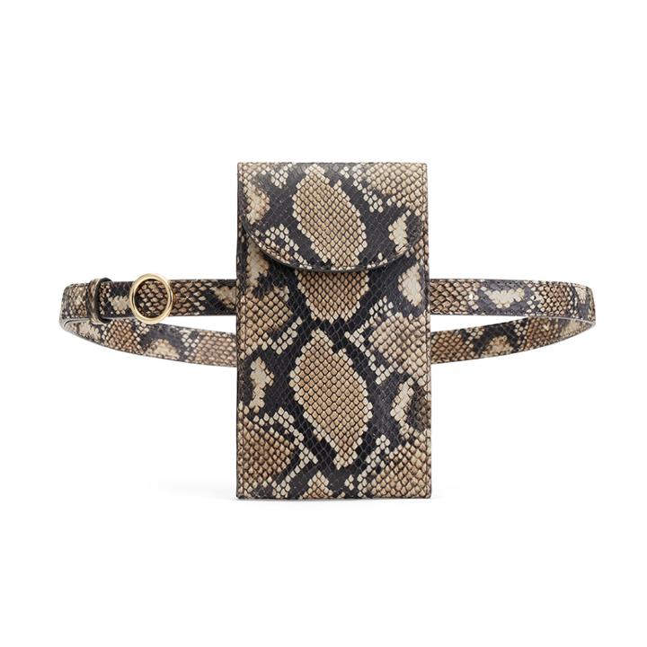 Women's Convertible Belt Bag In Natural Snake | Snake-embossed By Cuyana