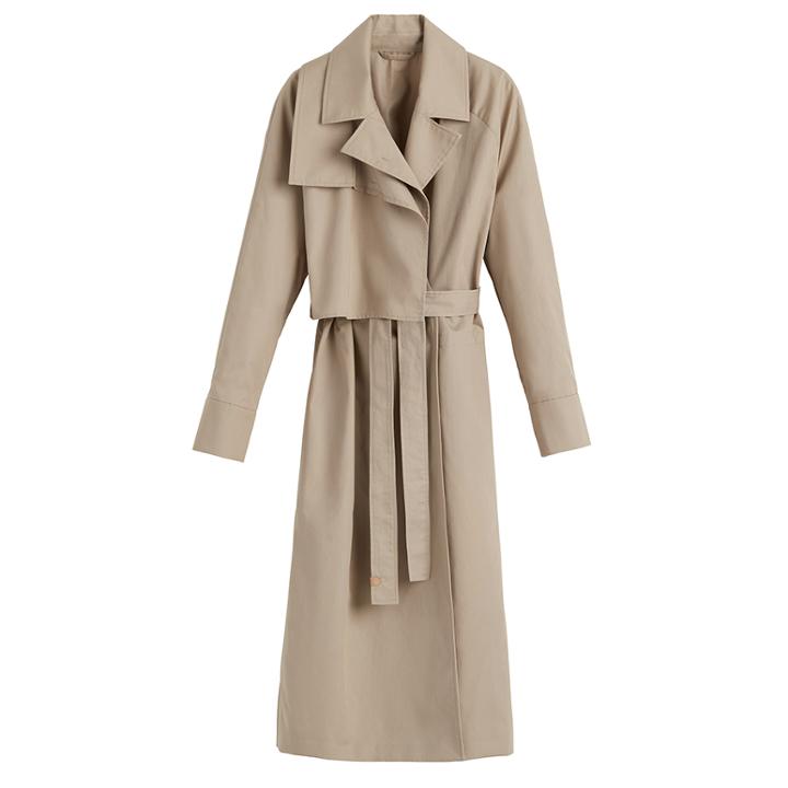 Women's Relaxed Trench In Dune | Size: Large | Cotton Blend By Cuyana