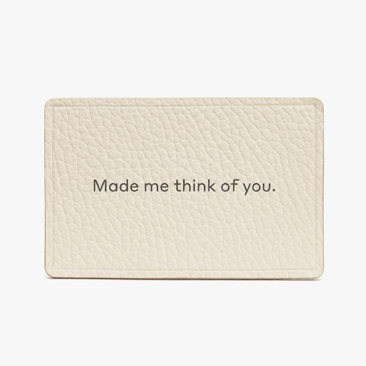 Women's Leather Keepsake Card In Blush Pink | Pebbled Leather By Cuyana