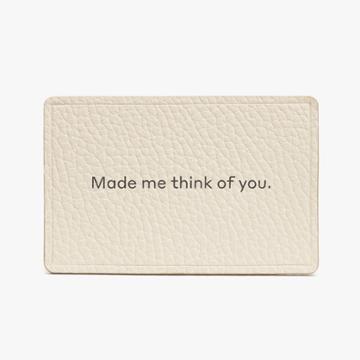 Women's Leather Keepsake Card In Blush Pink | Pebbled Leather By Cuyana