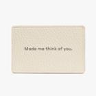 Women's Leather Keepsake Card In Blush Pink | Pebbled Leather By Cuyana