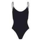 Women's Le Classique Swimsuit By Vanessa Sposi In Black | Size: Large | 82% Recycled Polyamide 18% Elastane By Cuyana