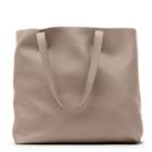 Women's Classic Leather Tote Bag In Stone | Pebbled Leather By Cuyana