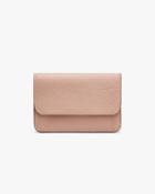 Women's Flap Cardholder In Red | Pebbled Leather By Cuyana