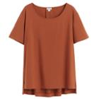 Women's High-low Tee In Ginger | Size: Small | Organic Cotton Modal Blend By Cuyana