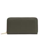 Women's Classic Zip Around Wallet In Dark Olive/blush Pink | Pebbled Leather By Cuyana
