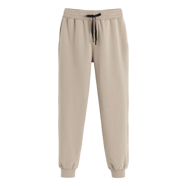 Women's Fleece Jogger Pant In Stone | Size: Large | 100% Cotton By Cuyana