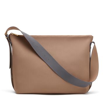 Women's Oversized Recycled Sling Bag In Cappuccino | Recycled Plastic By Cuyana
