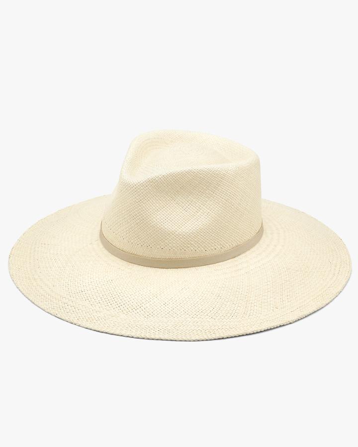 Women's Wide Brim Panama* Hat In Natural | Size: 57 | Toquilla Straw By Cuyana