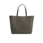 Women's Classic Leather Tote Bag In Dark Olive | Pebbled Leather By Cuyana