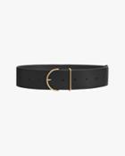 Women's Wide Leather Belt In Black | Size: Xs | Smooth Leather By Cuyana