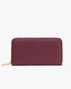 Women's Classic Zip Around Wallet In Pink | Pebbled Leather By Cuyana