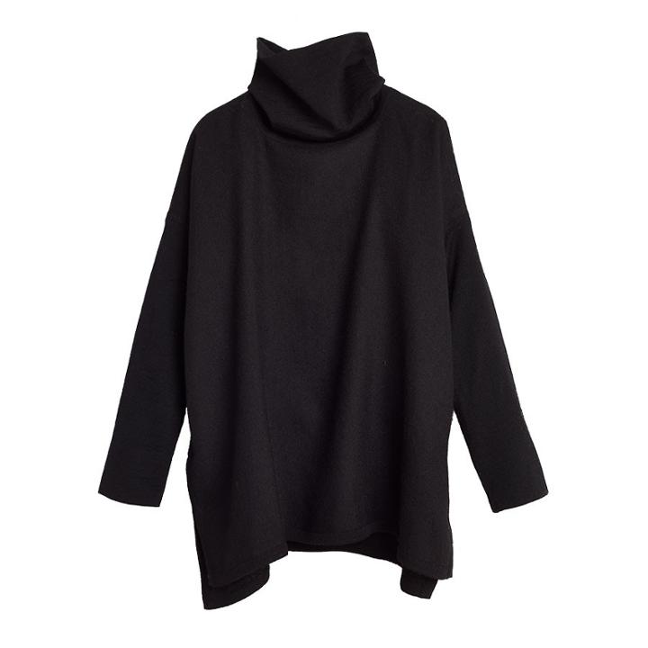 Women's Baby Alpaca Oversized Turtleneck Sweater In Black | Size: Medium/large | 100% Baby Alpaca By Cuyana