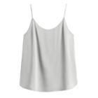 Women's Washable Charmeuse Cami Top In Sage | Size: Large | Washable Charmeuse Silk By Cuyana