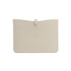 Women's System Laptop Sleeve In Light Stone | Size: 16 | Pebbled Leather By Cuyana