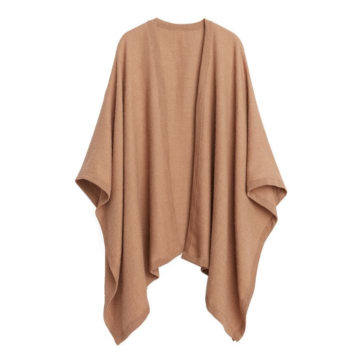 Women's Baby Alpaca Square Edge Cape In Camel | 100% Baby Alpaca By Cuyana