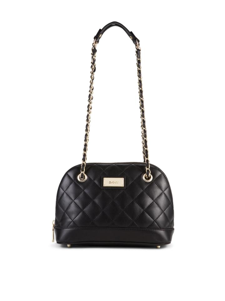 Dkny Quilted Leather Rounded Satchel