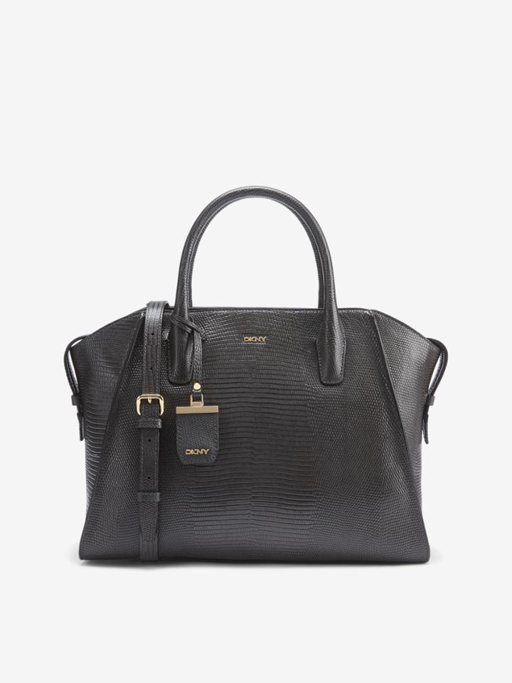Dkny Shiny Lizard Print Large Satchel