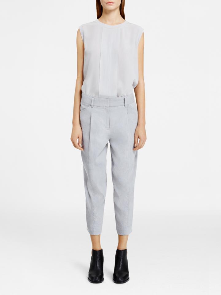 Dknypure Silk Shirt With Knit Back