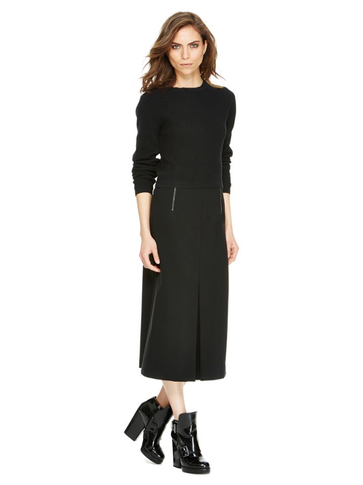 Dkny Maxi Skirt With Double Zips