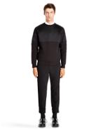 Dkny Contrast Panel Rubber Logo Sweat Top