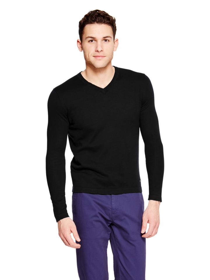 Dkny V-neck Cotton Sweater