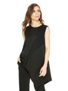 Dkny Pieced Shirt With Asymmetrical Hem